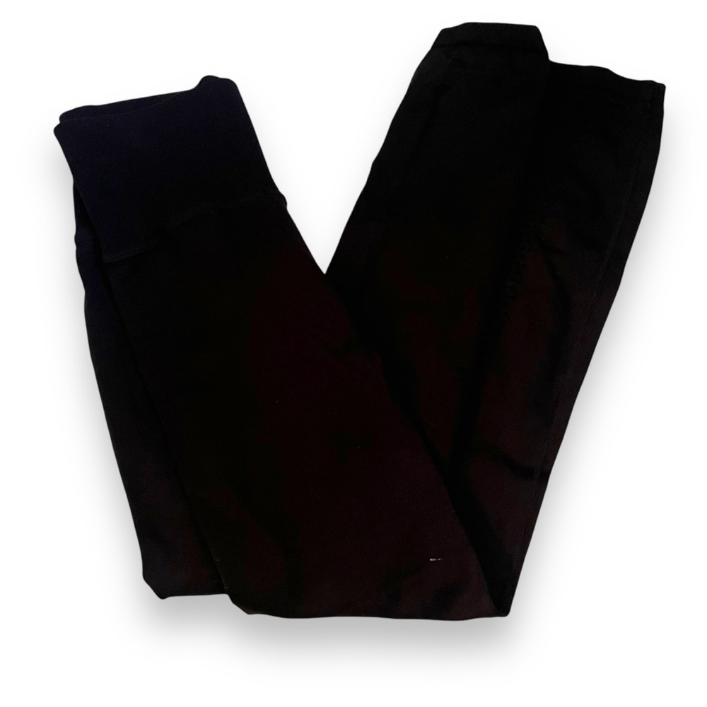 Free People Movement Black Leggings Size XS Eyelet Pattern High Waist